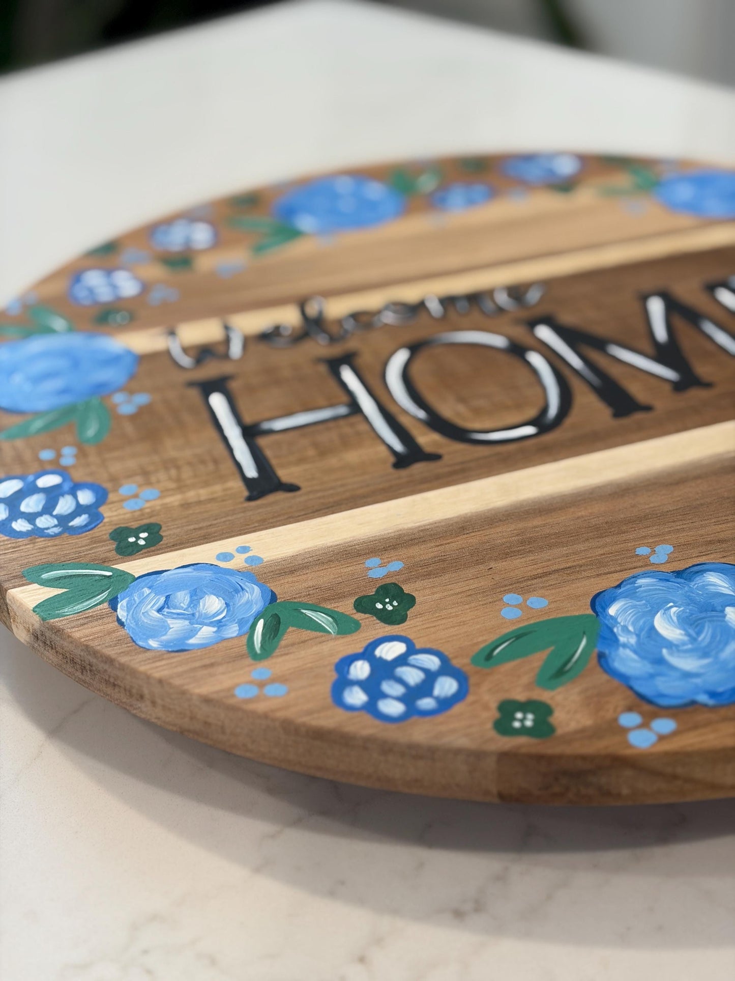 "Welcome Home" Round Turntable/ Lazy Susan