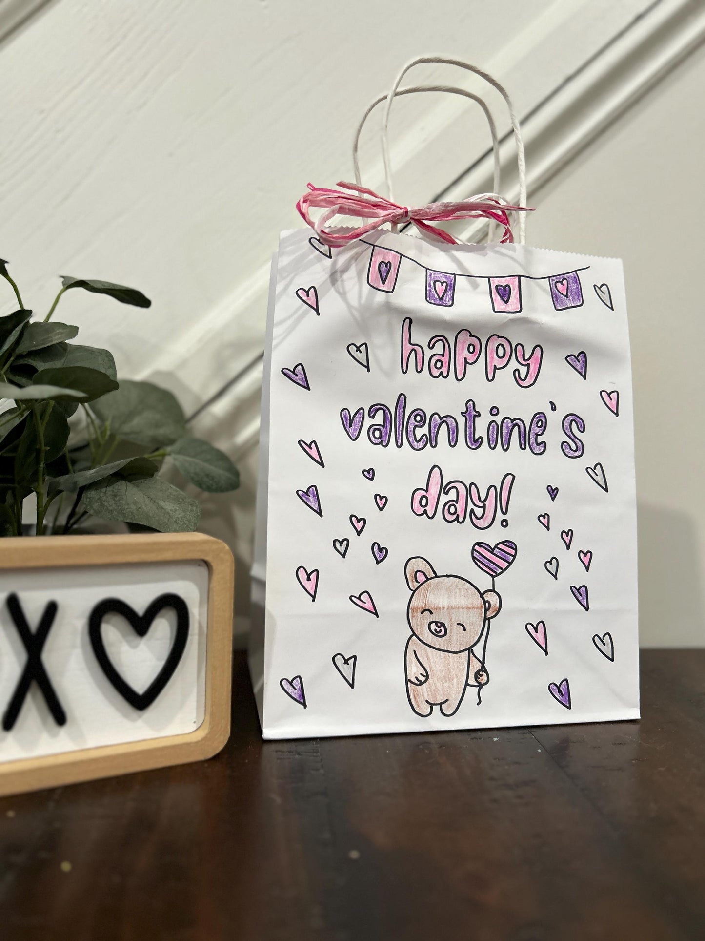 Valentine's Coloring Bags