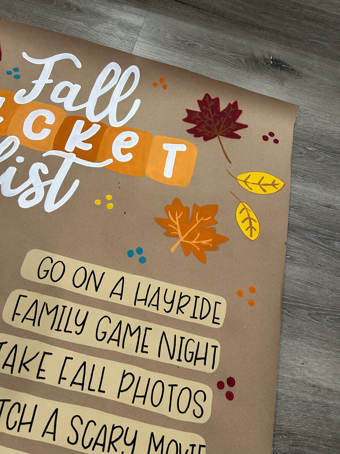 Fall Bucket List Mini Banner