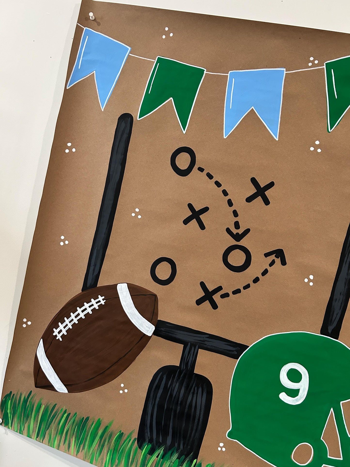 Kids Football Birthday Banner