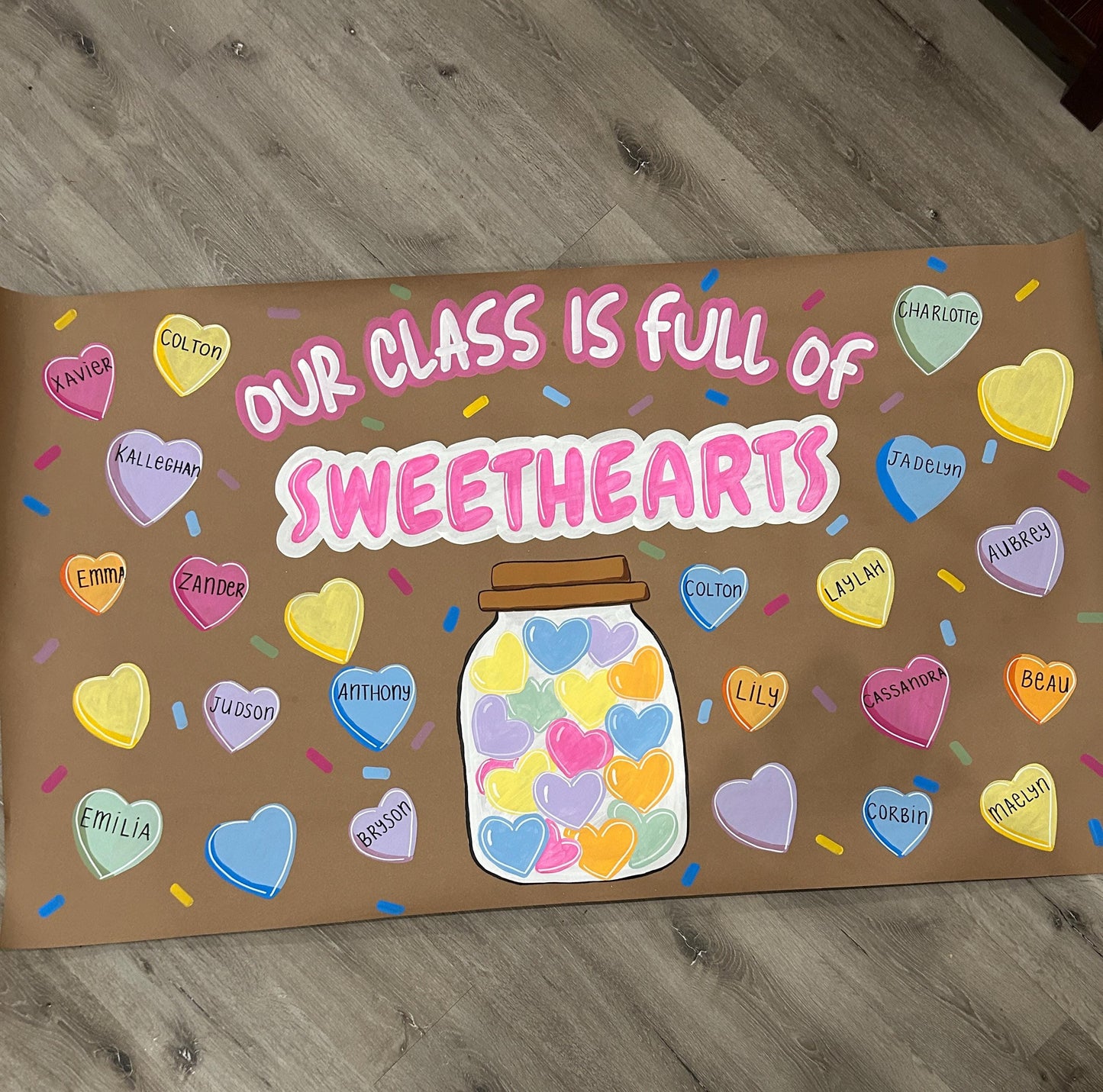 Valentine's Day Banner - Our Class is Full of Sweathearts