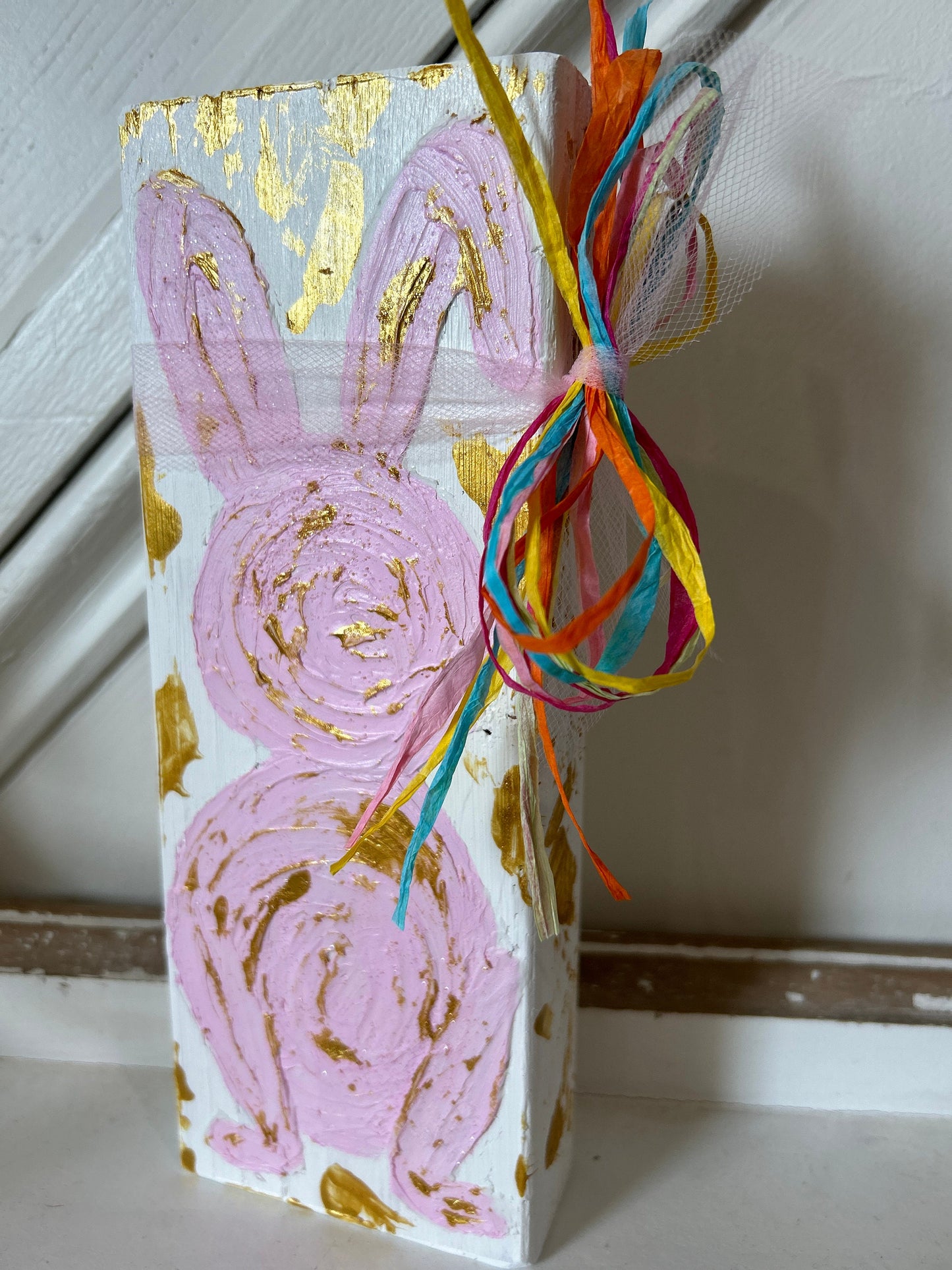 Textured Wooden Easter Blocks
