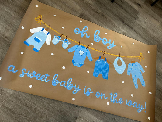 Boy Baby Shower Banner