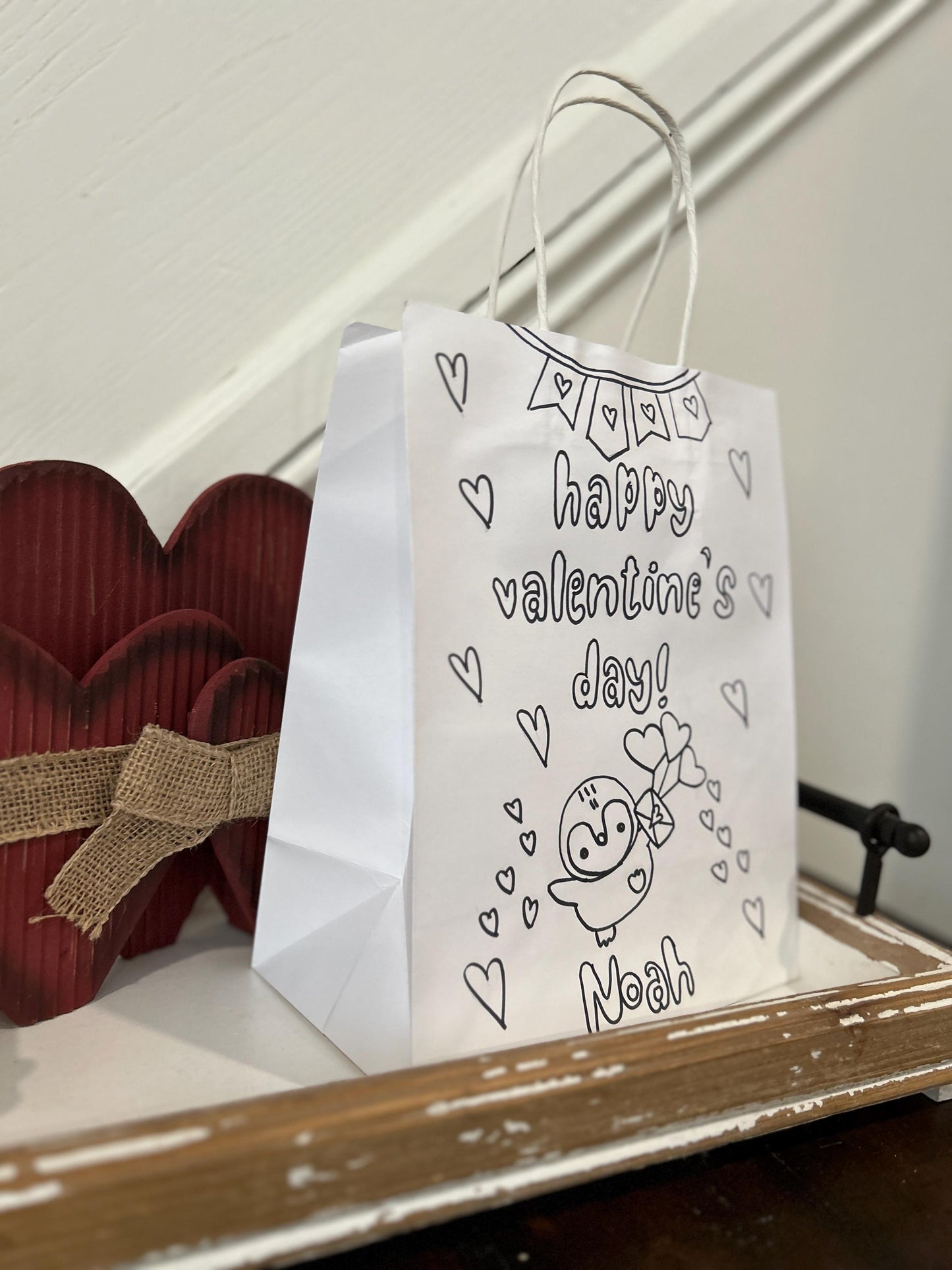Valentine's Coloring Bags
