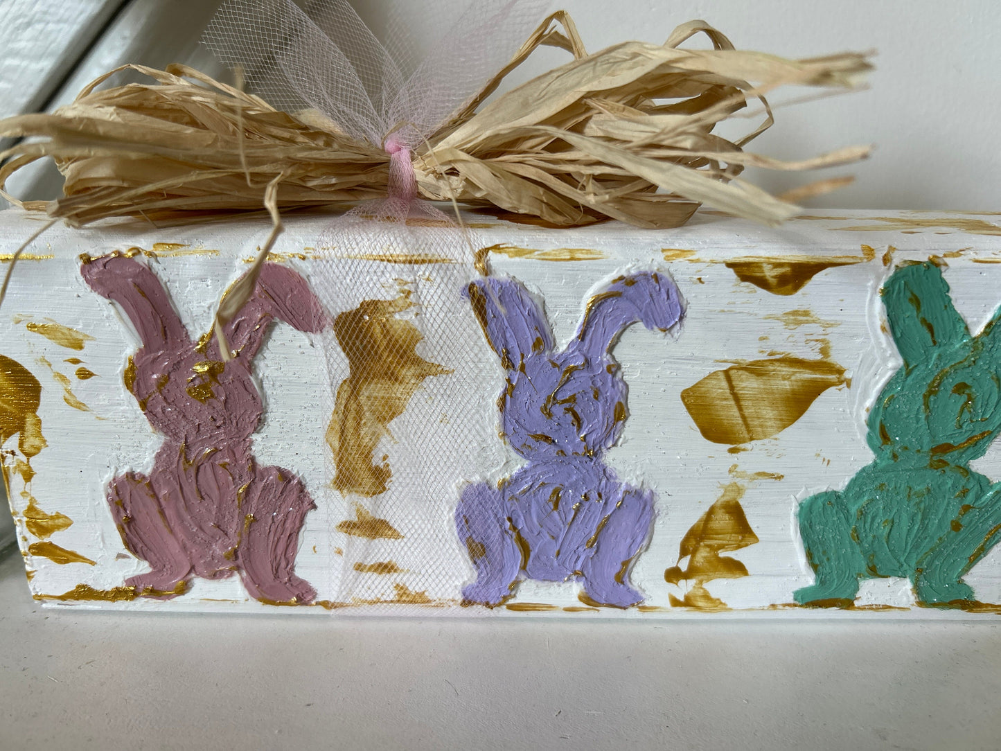 Textured Wooden Easter Blocks
