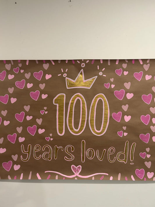 100th Birthday Banner