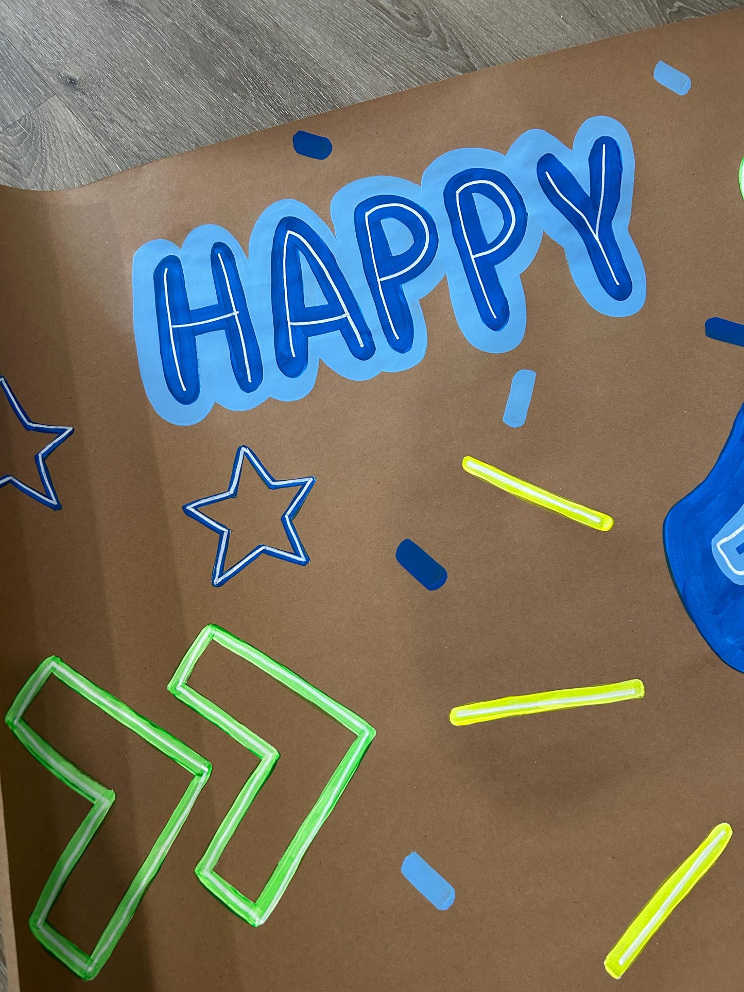 Neon Gamer Birthday Banner