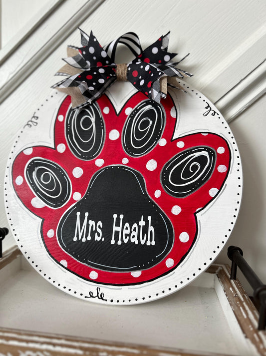 Lions Paw Door Hanger