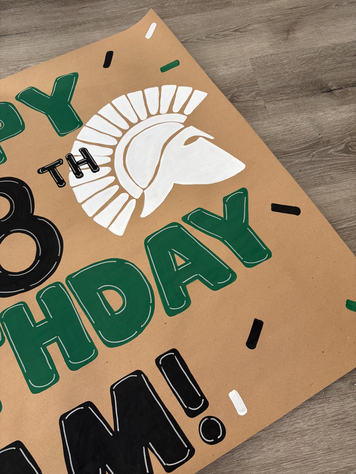 18th Birthday Football Banner