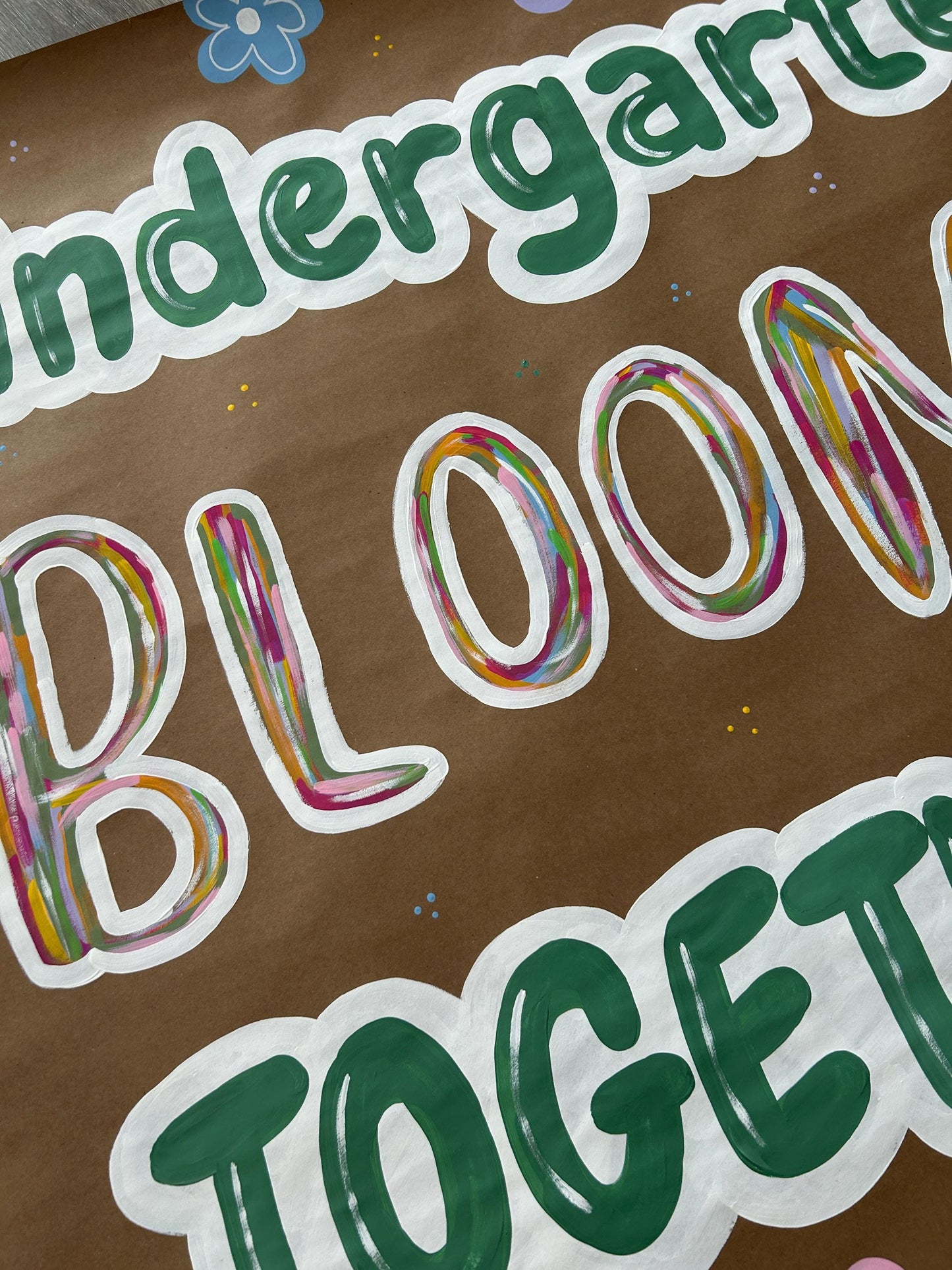 Kindergarten Blooms Together Banner