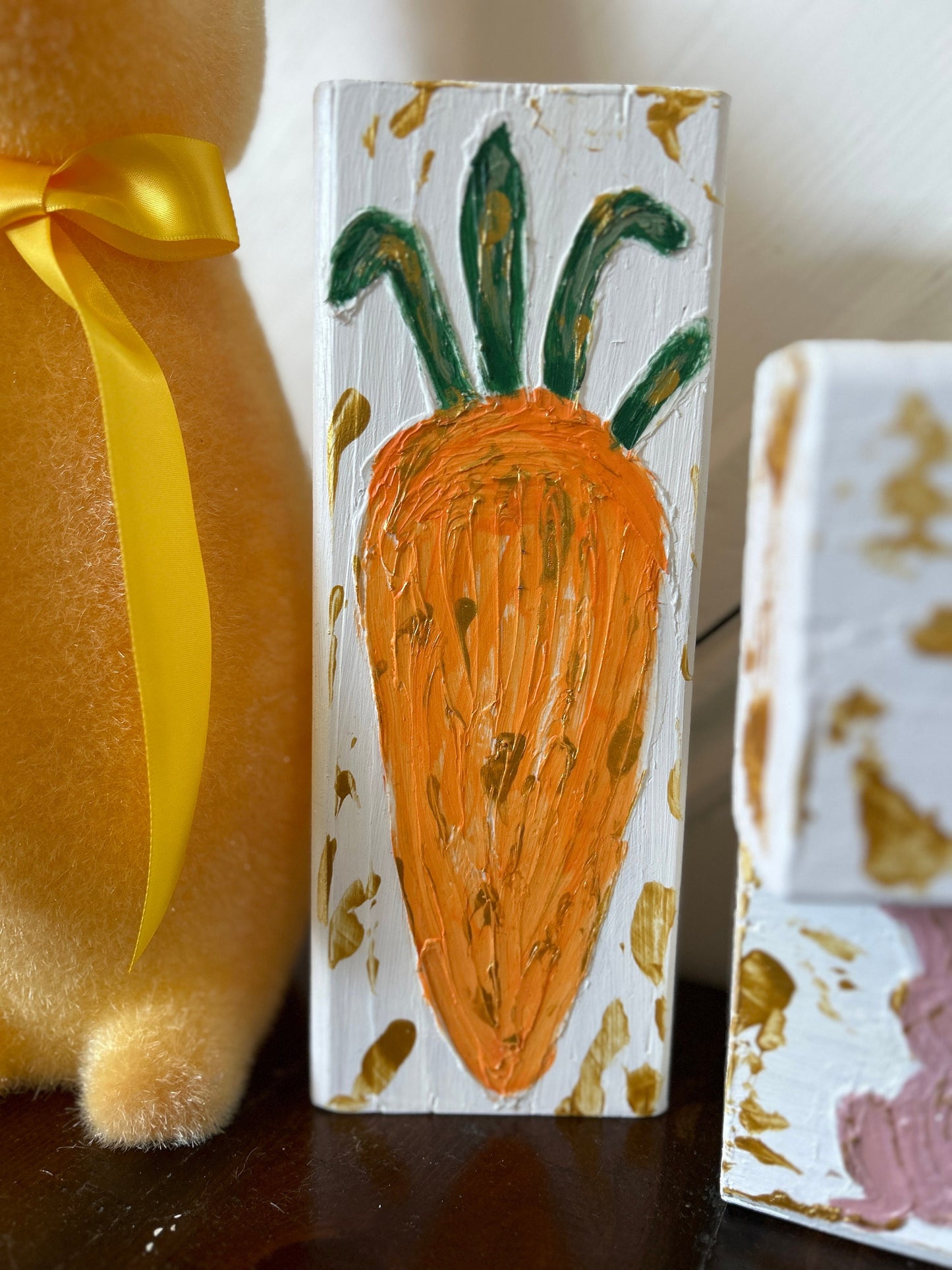 Textured Wooden Easter Blocks