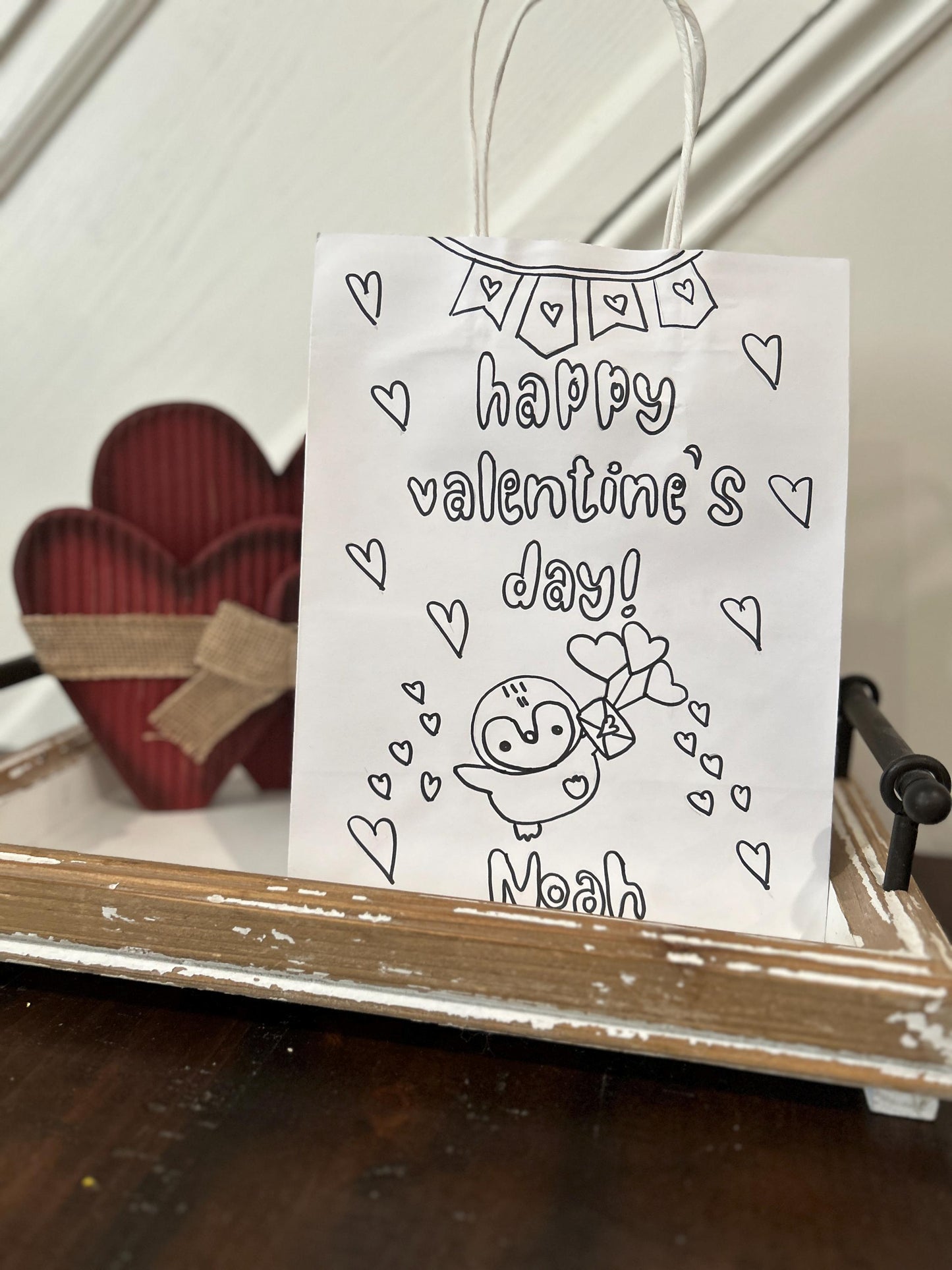 Valentine's Coloring Bags