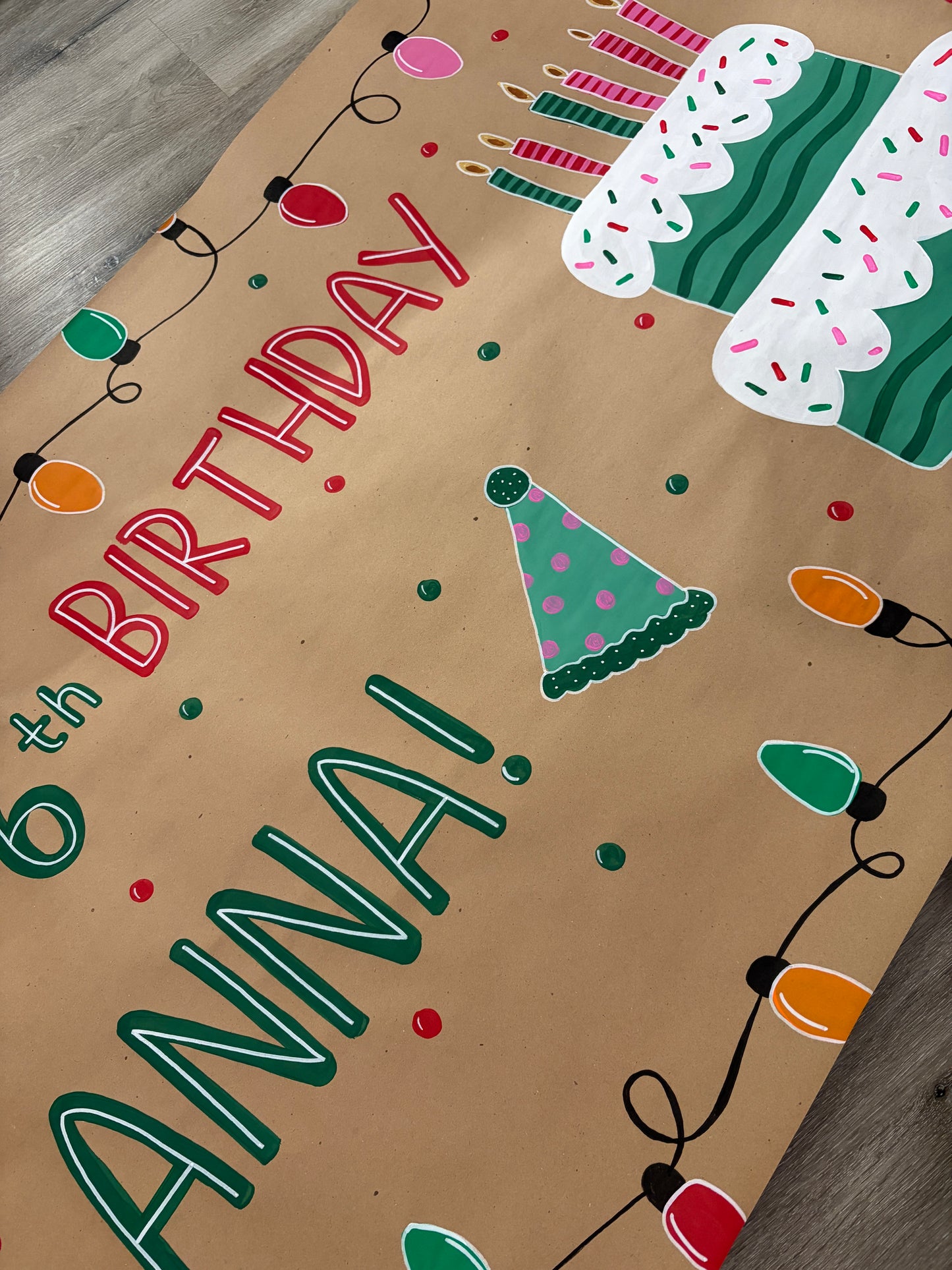 Happy Birthday Cake Banner
