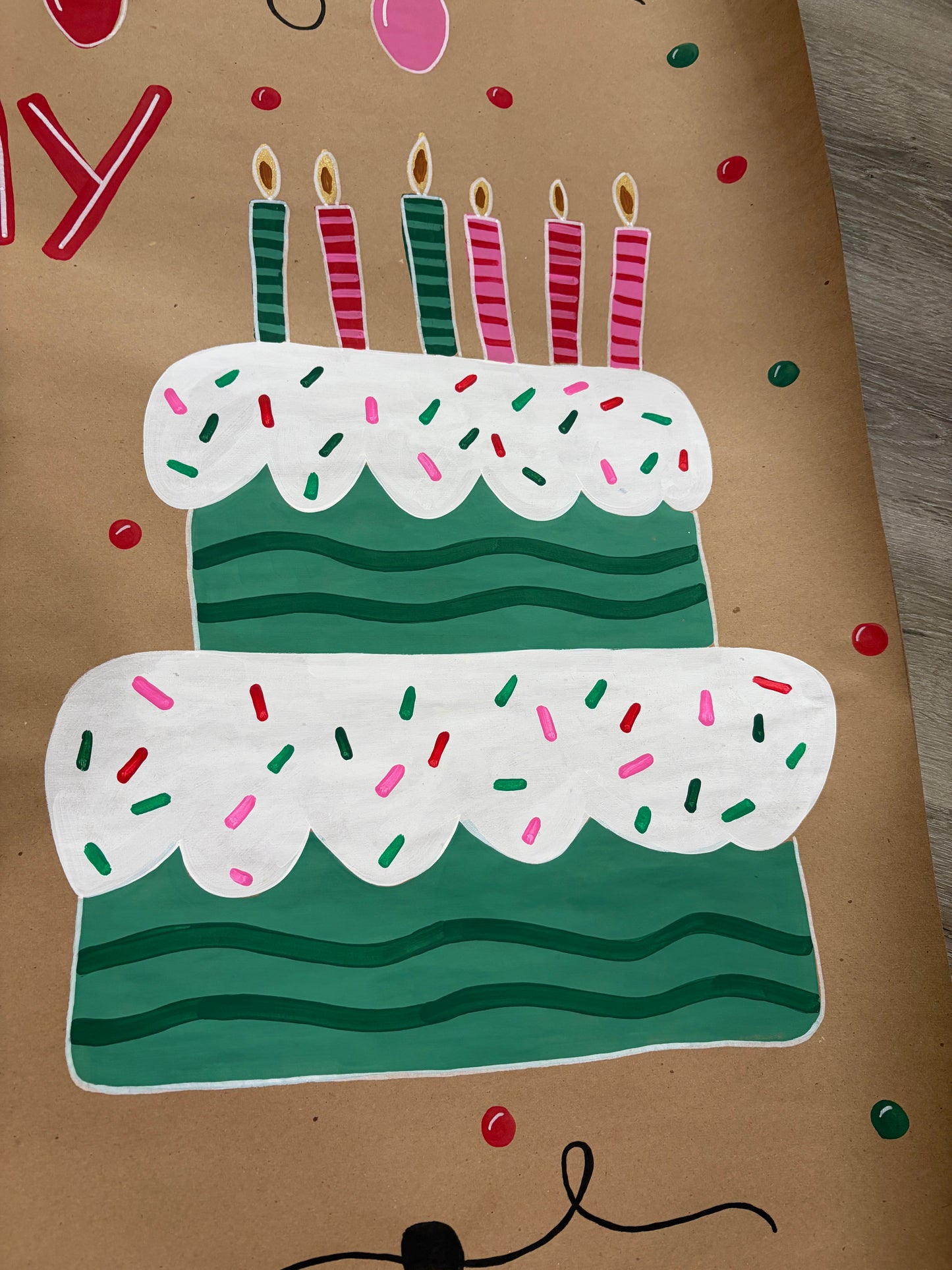 Happy Birthday Cake Banner