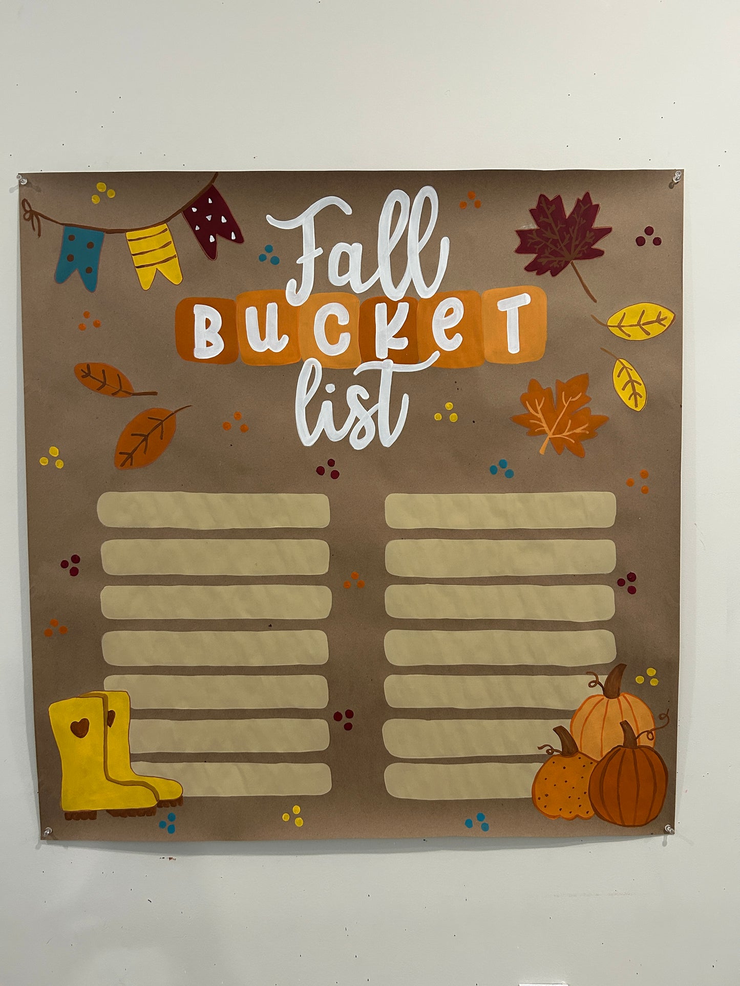 Fall Bucket List Mini Banner
