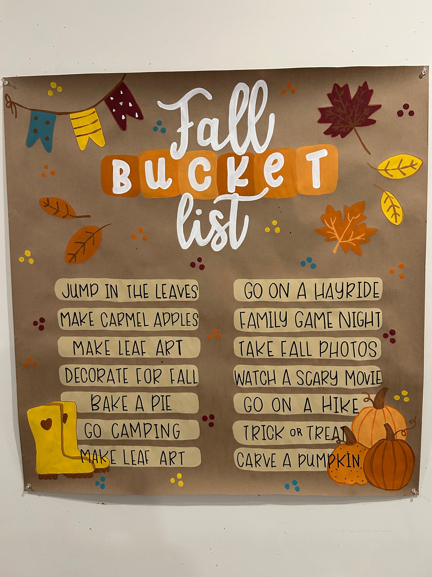 Fall Bucket List Mini Banner