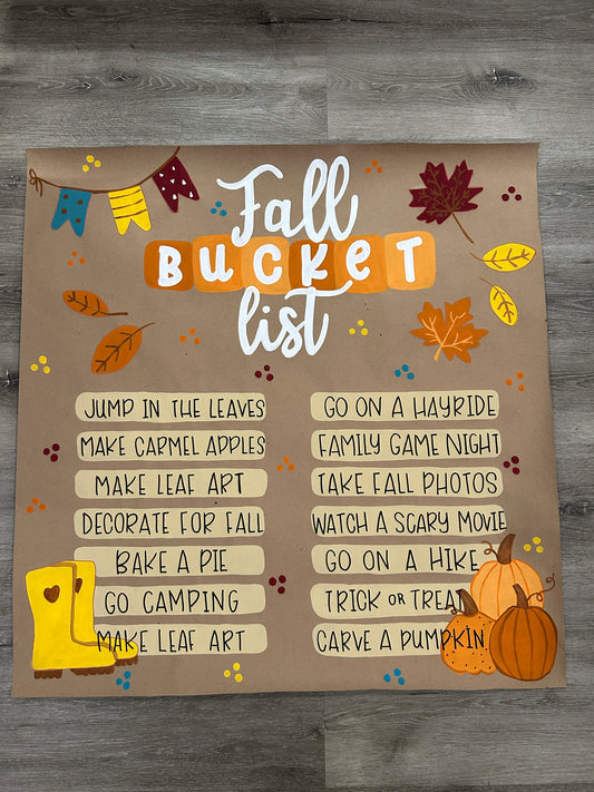 Fall Bucket List Mini Banner