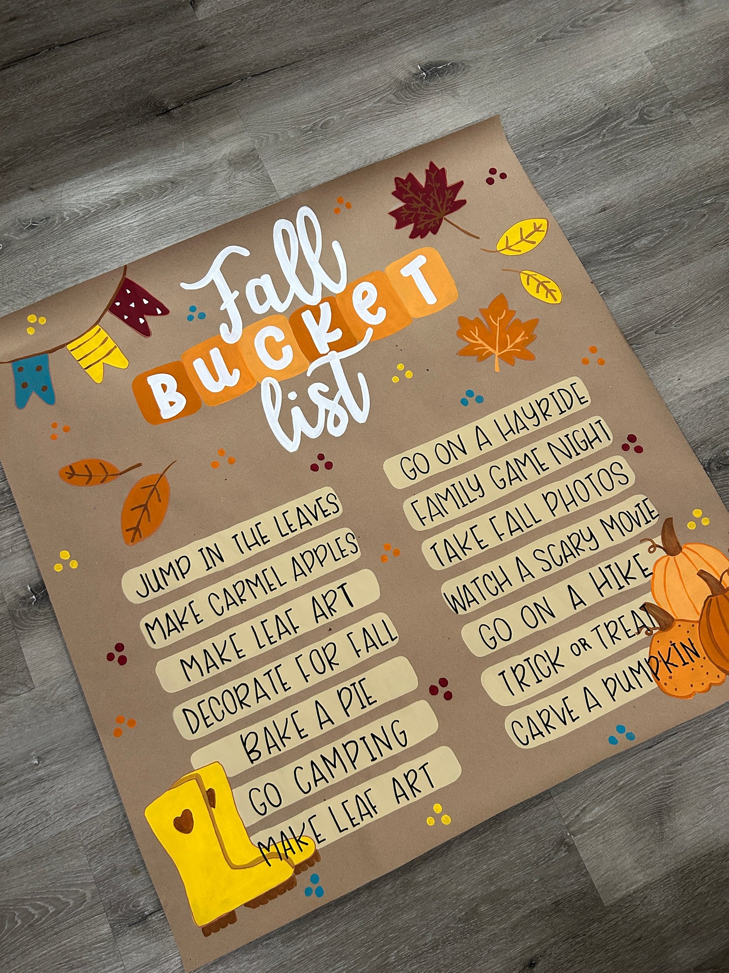 Fall Bucket List Mini Banner
