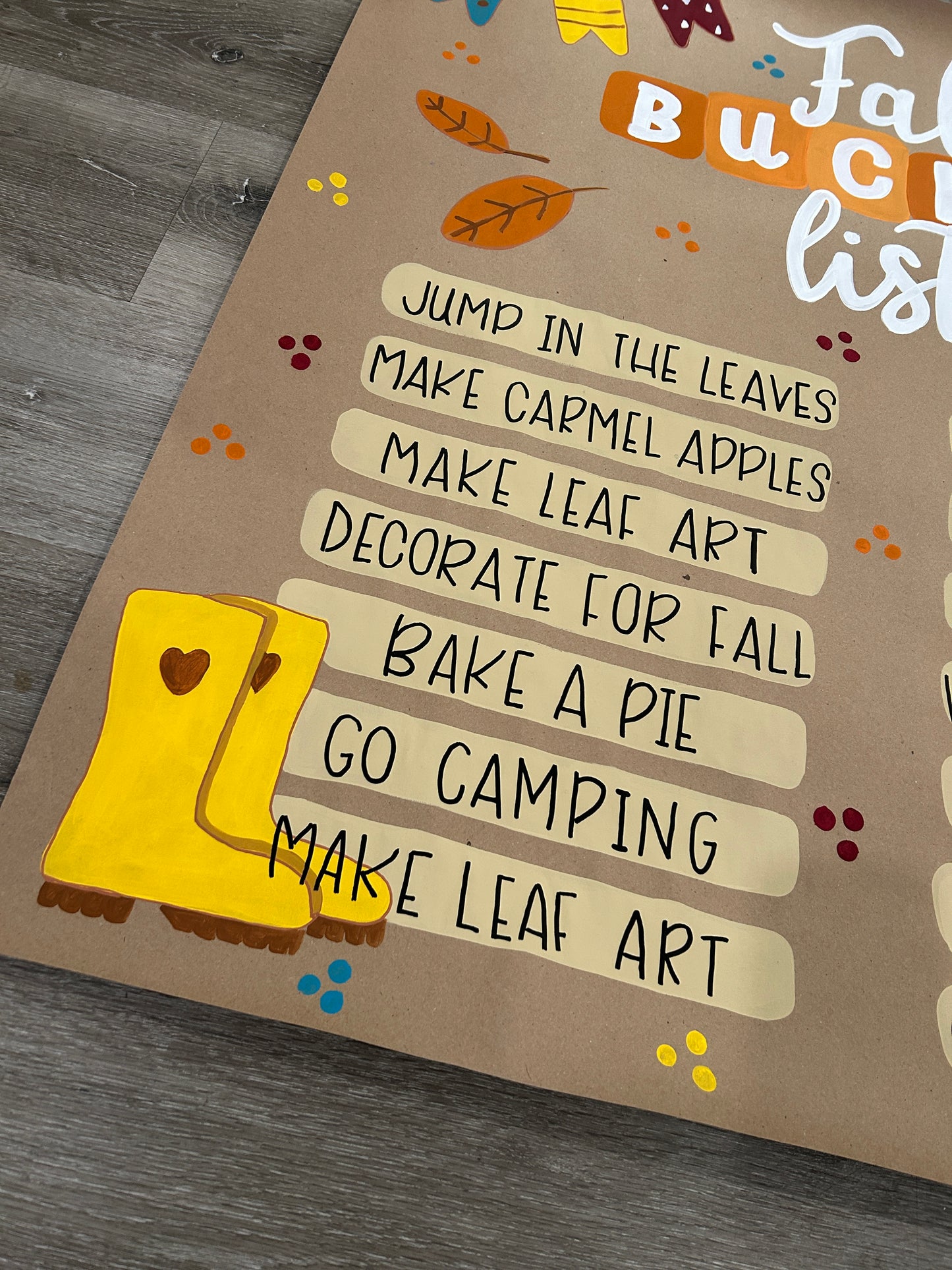 Fall Bucket List Mini Banner