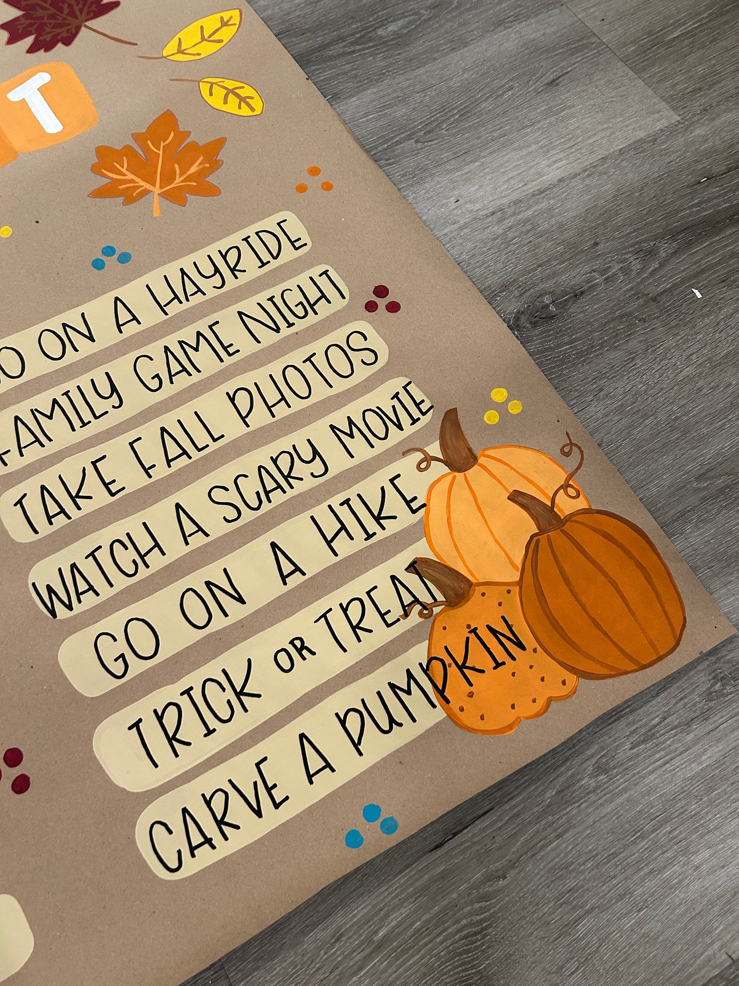 Fall Bucket List Mini Banner