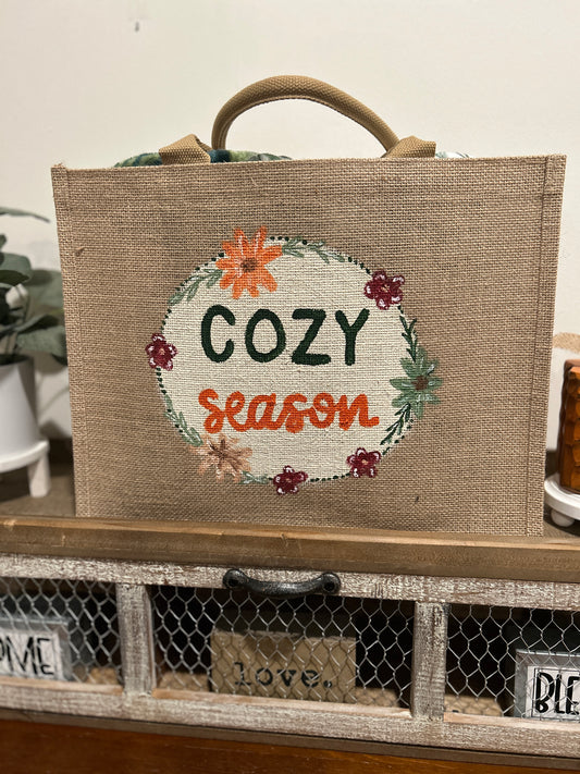 "Cozy Season" Canvas Tote Bag