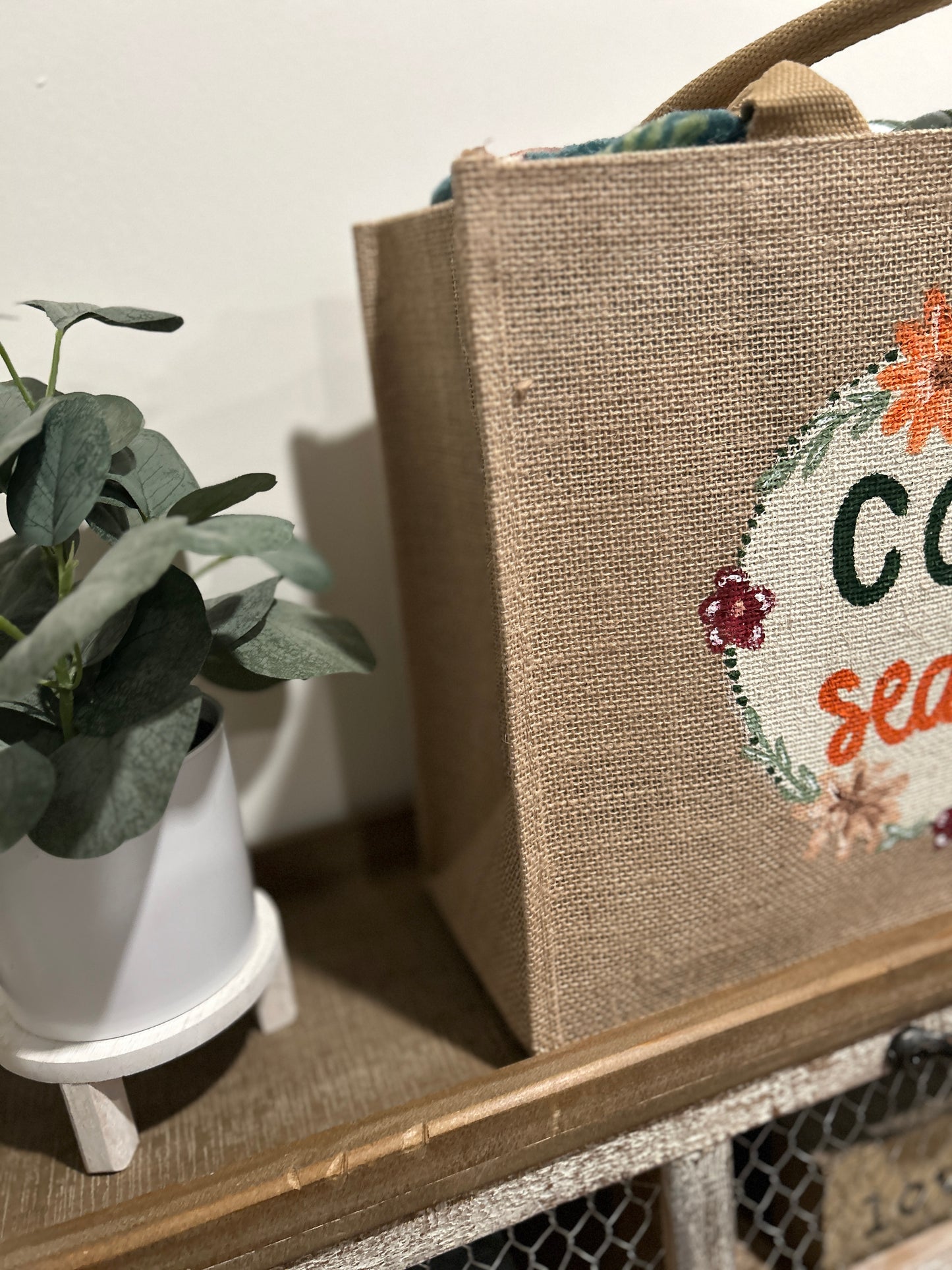 "Cozy Season" Canvas Tote Bag