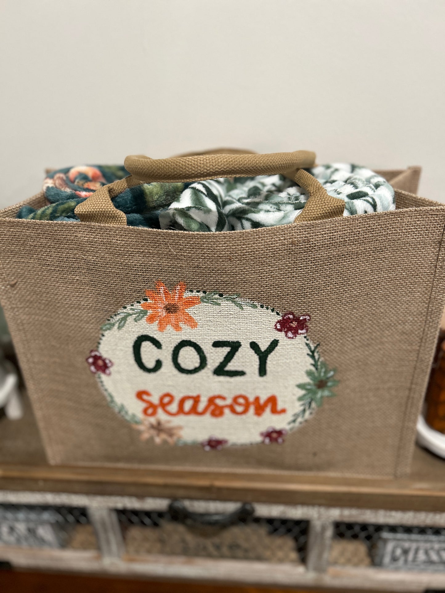 "Cozy Season" Canvas Tote Bag