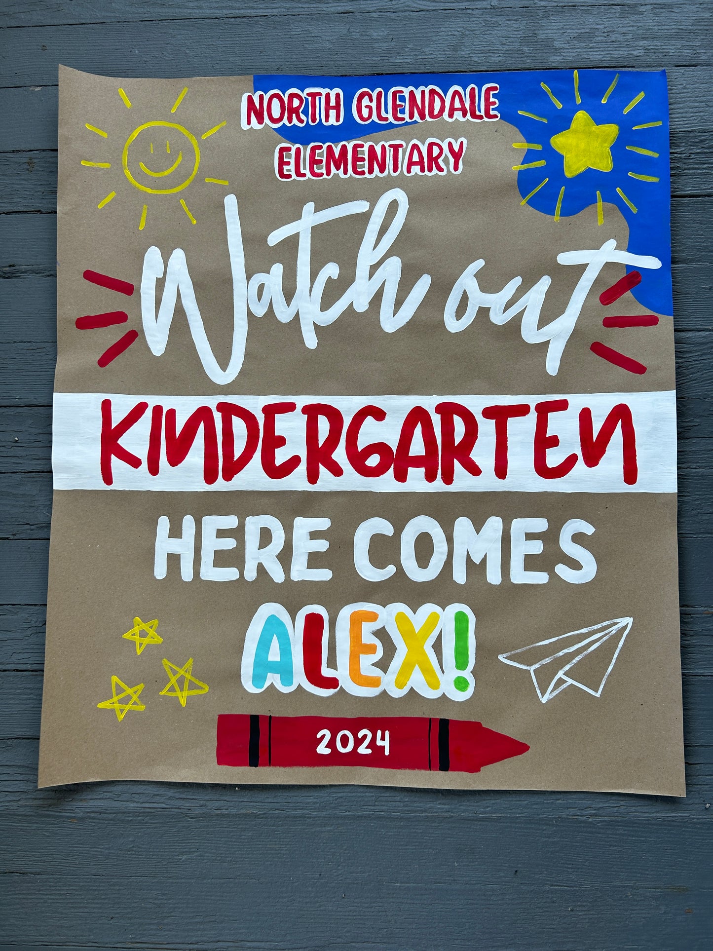 Back to School Mini Banner - Boy