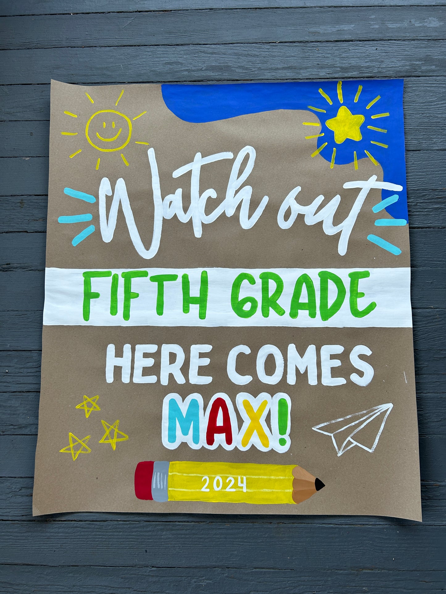 Back to School Mini Banner - Boy