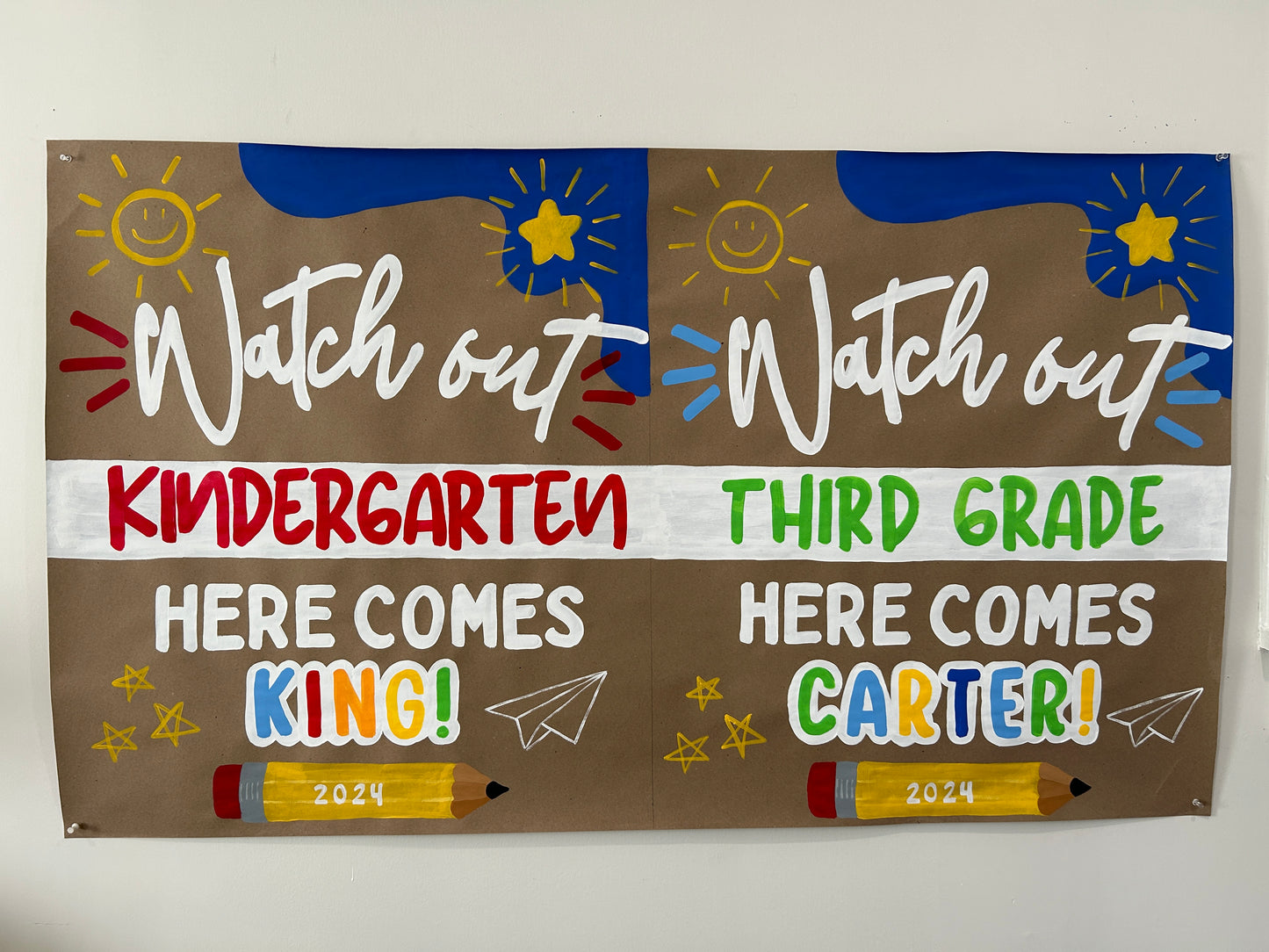 Back to School Mini Banner - Boy