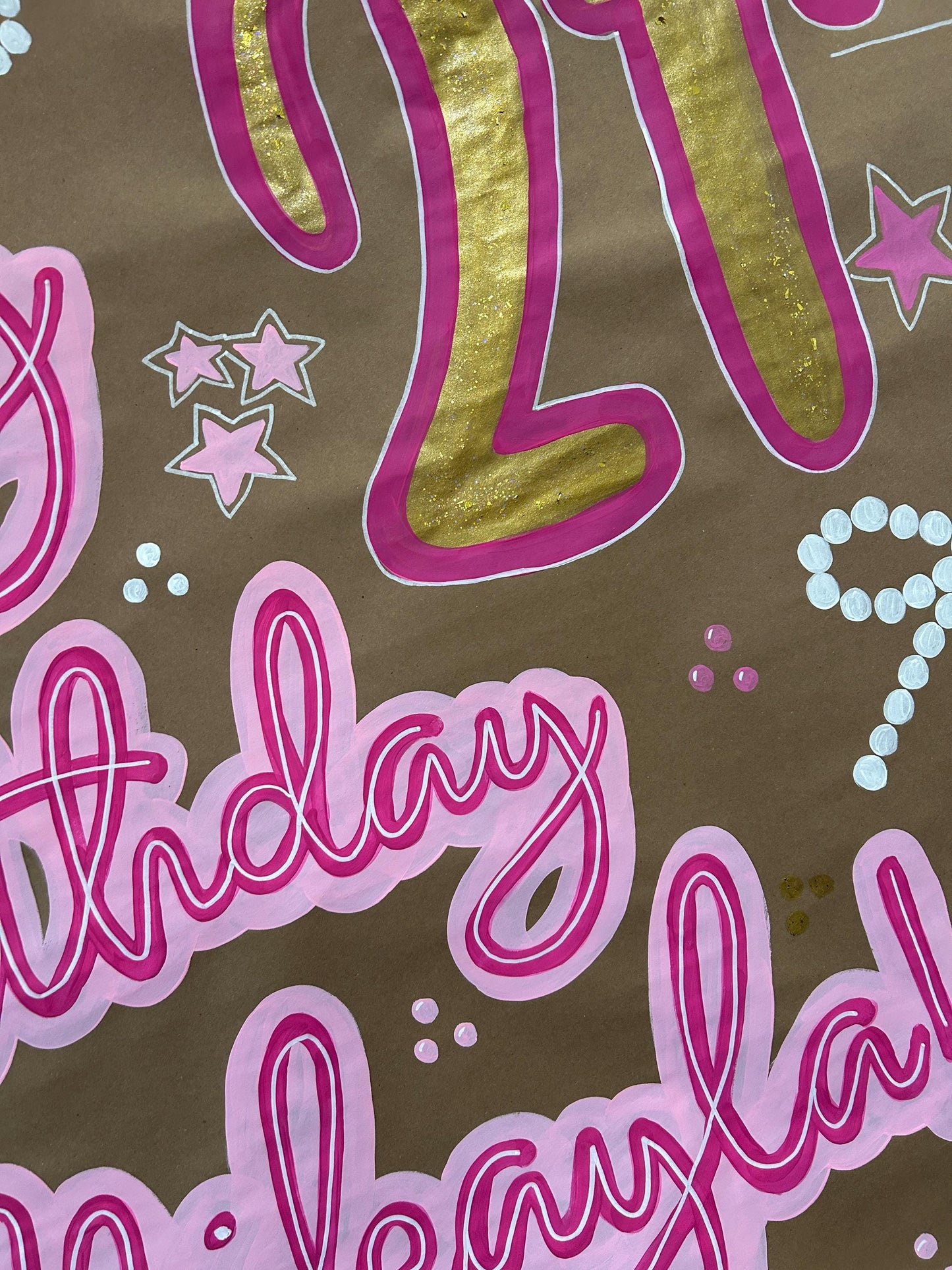 21st Champagne Toast Birthday Banner