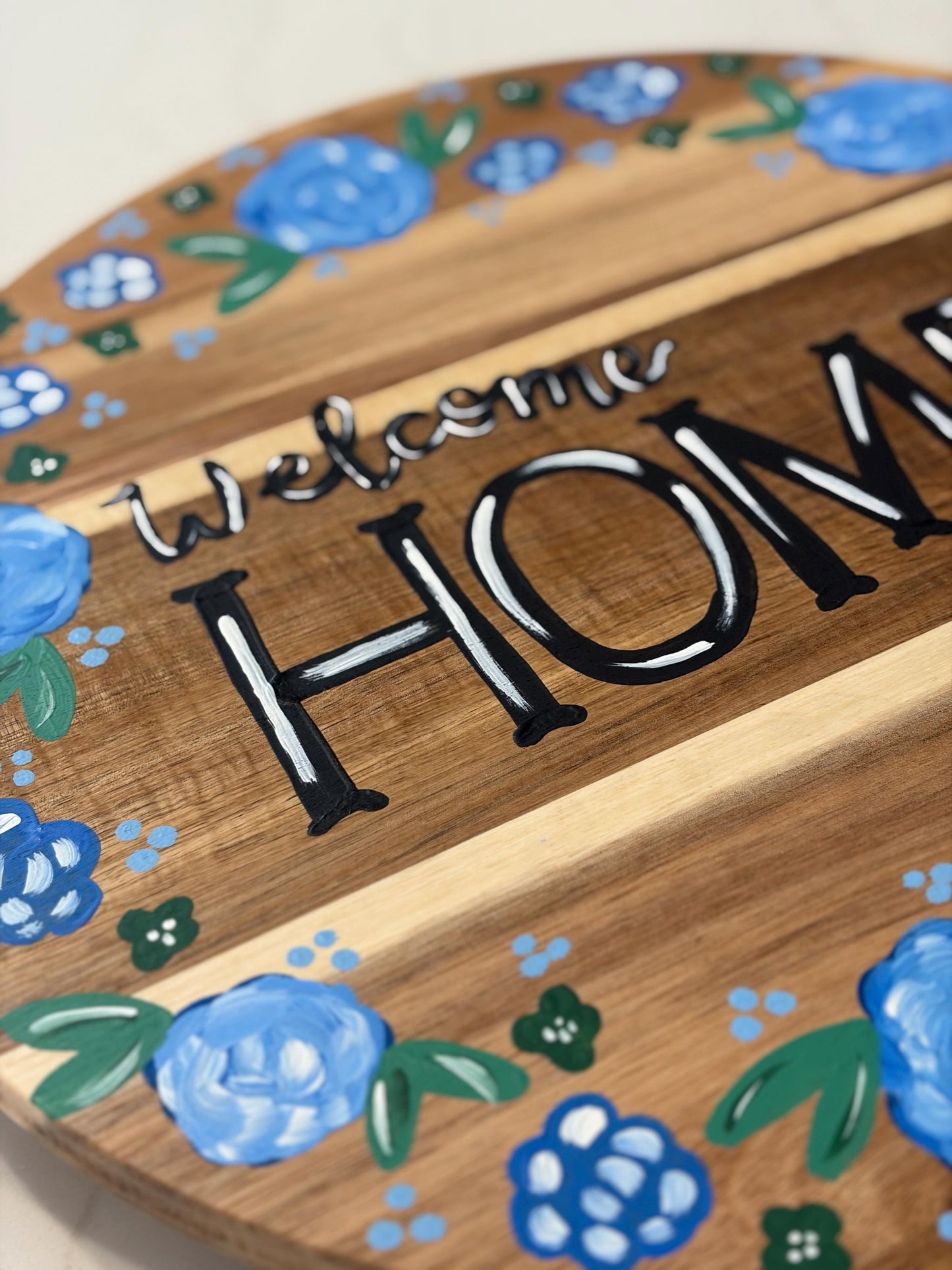 "Welcome Home" Round Turntable/ Lazy Susan