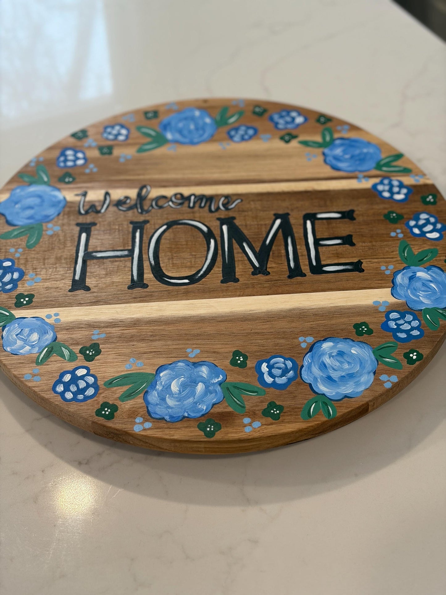 "Welcome Home" Round Turntable/ Lazy Susan