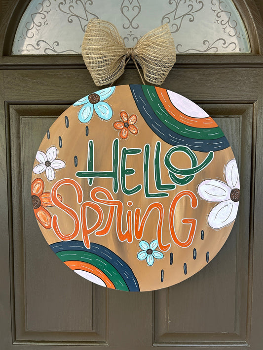 Hello Spring Door Hanger