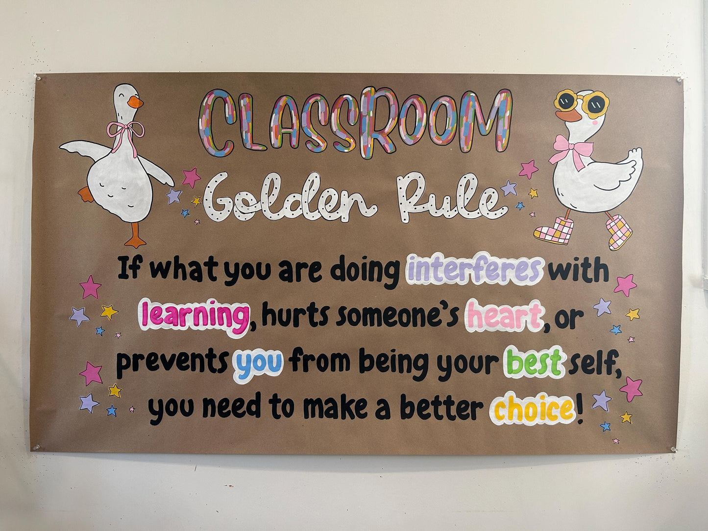 Golden Rule Classroom Banner