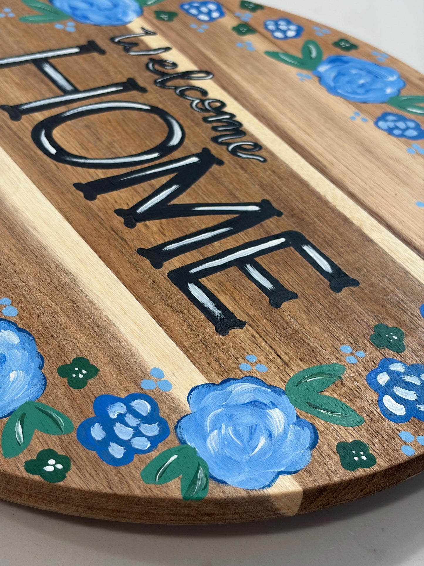 "Welcome Home" Round Turntable/ Lazy Susan